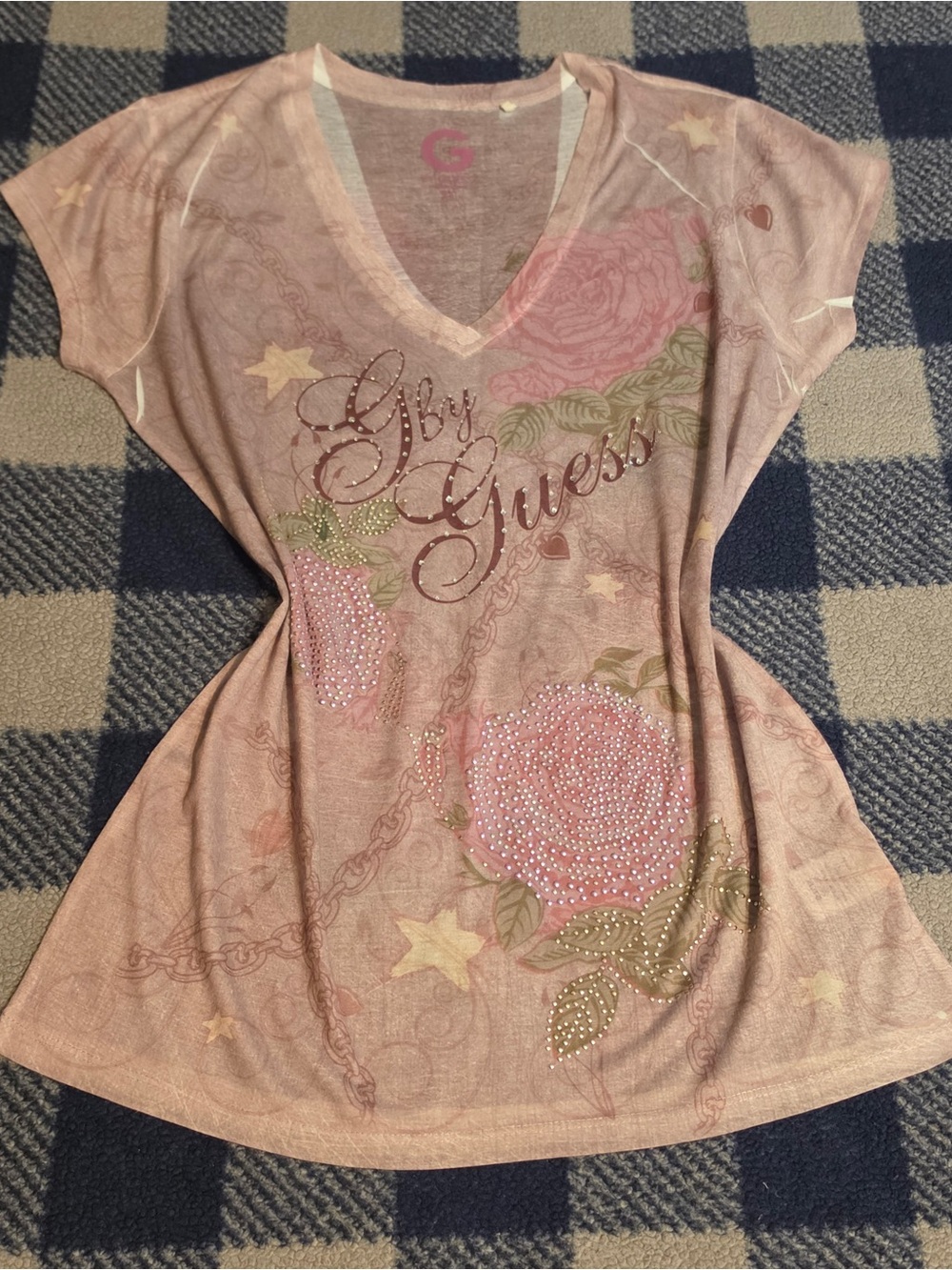 Y2k mcbling style shirt by "g by guess"